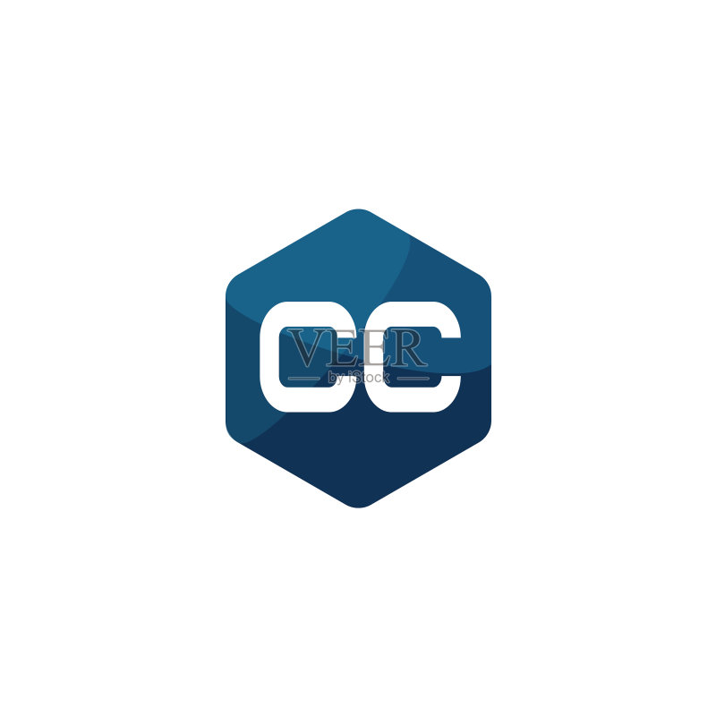 字母CC logo模板设计图标素材