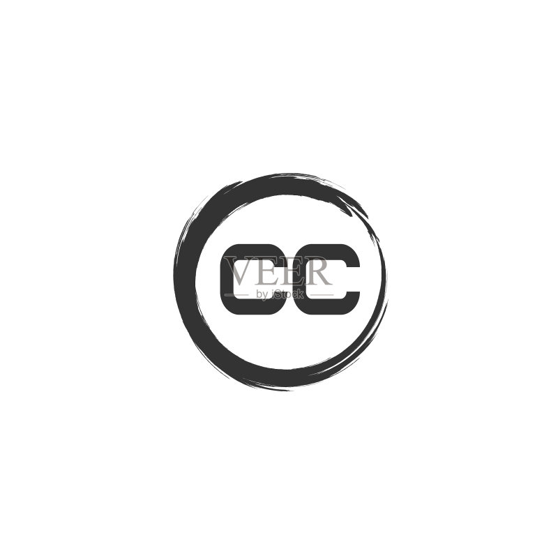 字母CC logo模板设计图标素材