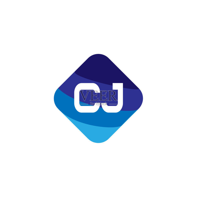 字母CJ Logo模板设计图标素材