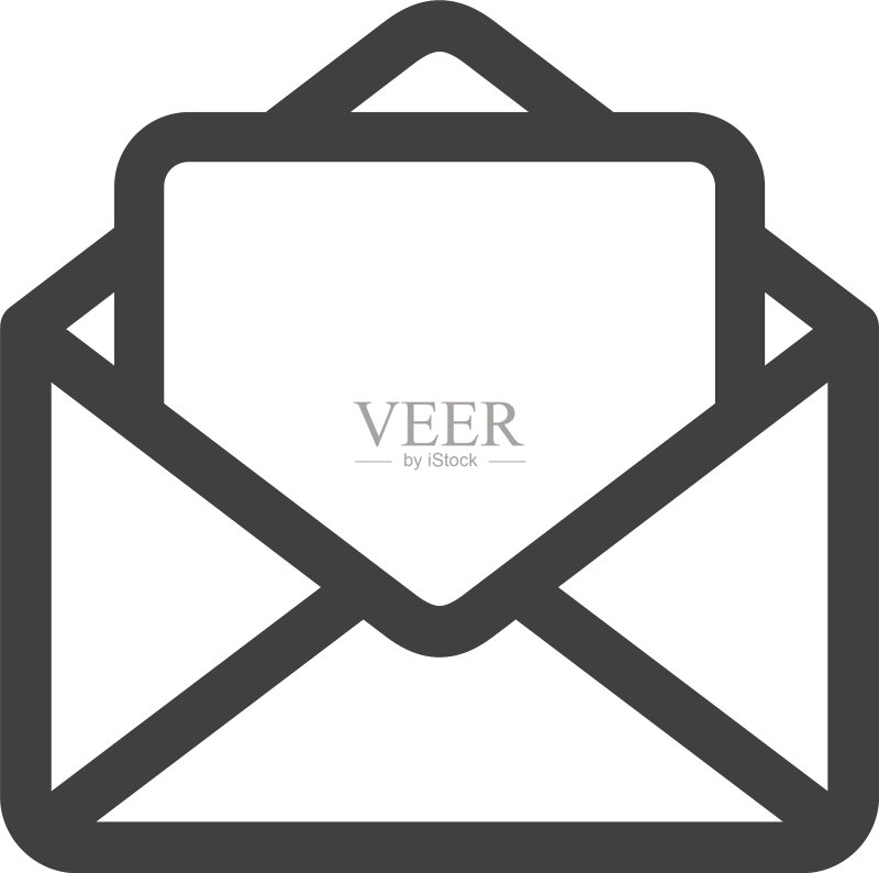 打开的信封扁平图标符号图标素材