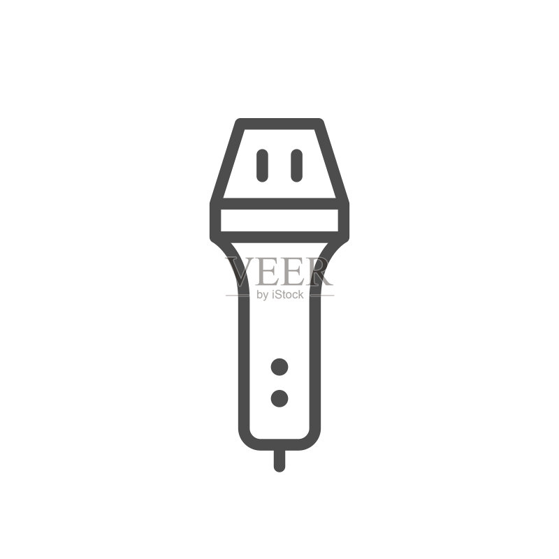 麦克风线性图标图标素材