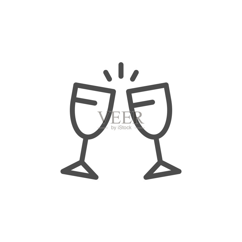 欢呼线条图标图标素材