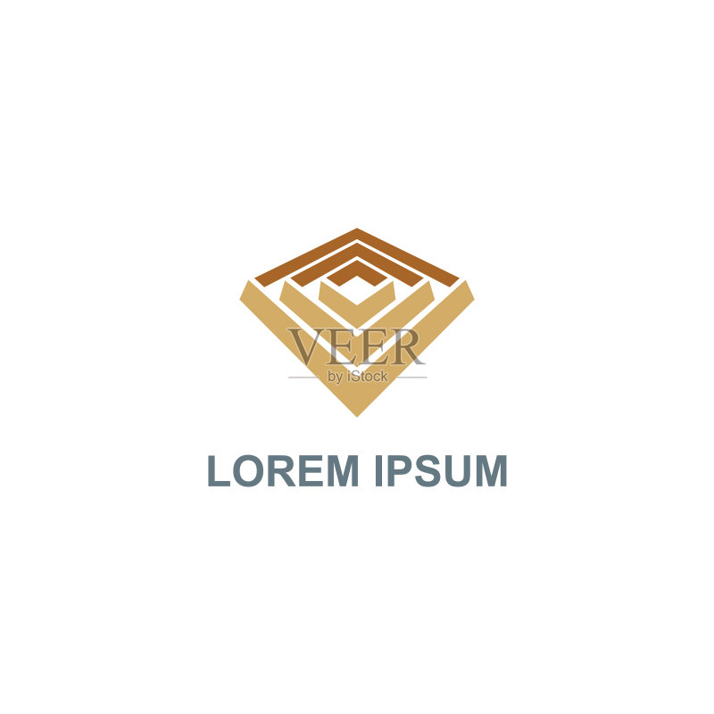3D迷宫公司Logo图标素材