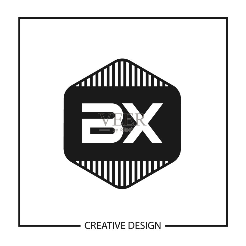 字母BX Logo模板设计图标素材
