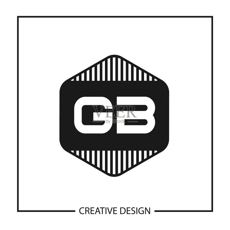 字母GB标志模板设计图标素材