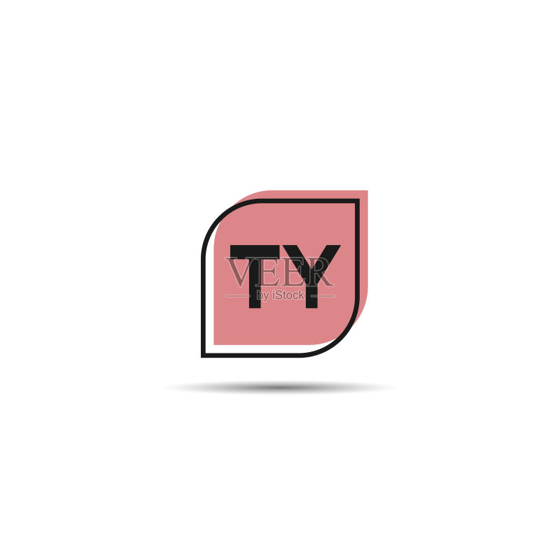 字母TY标志模板设计图标素材