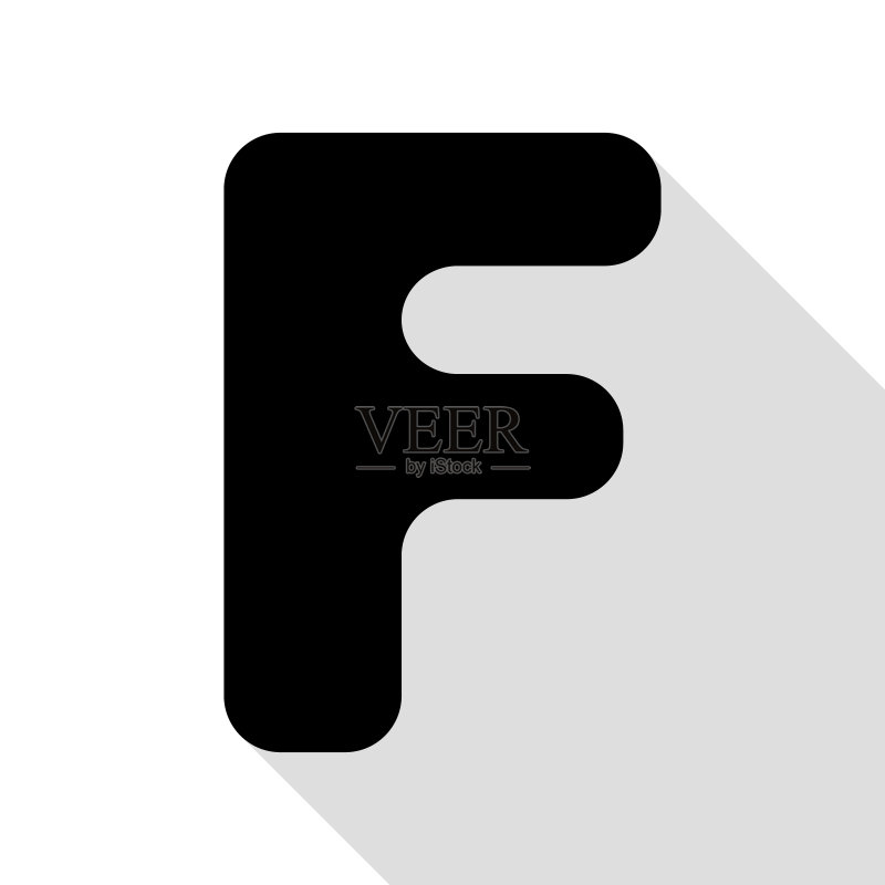 字母F标志设计模板黑色图标图标素材