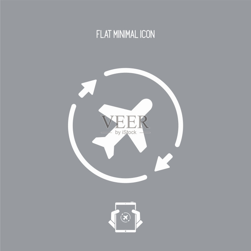 航空公司概念标志图标图标素材