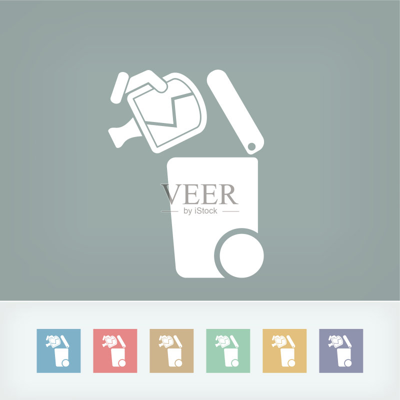 分类废物收集图标图标素材