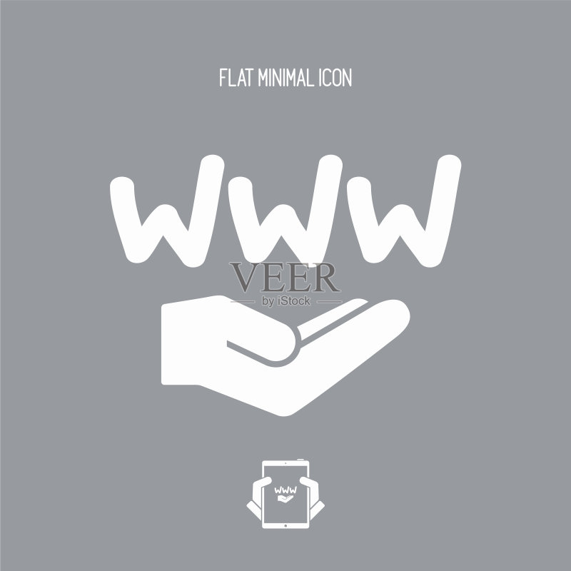 Web服务极简图标图标素材