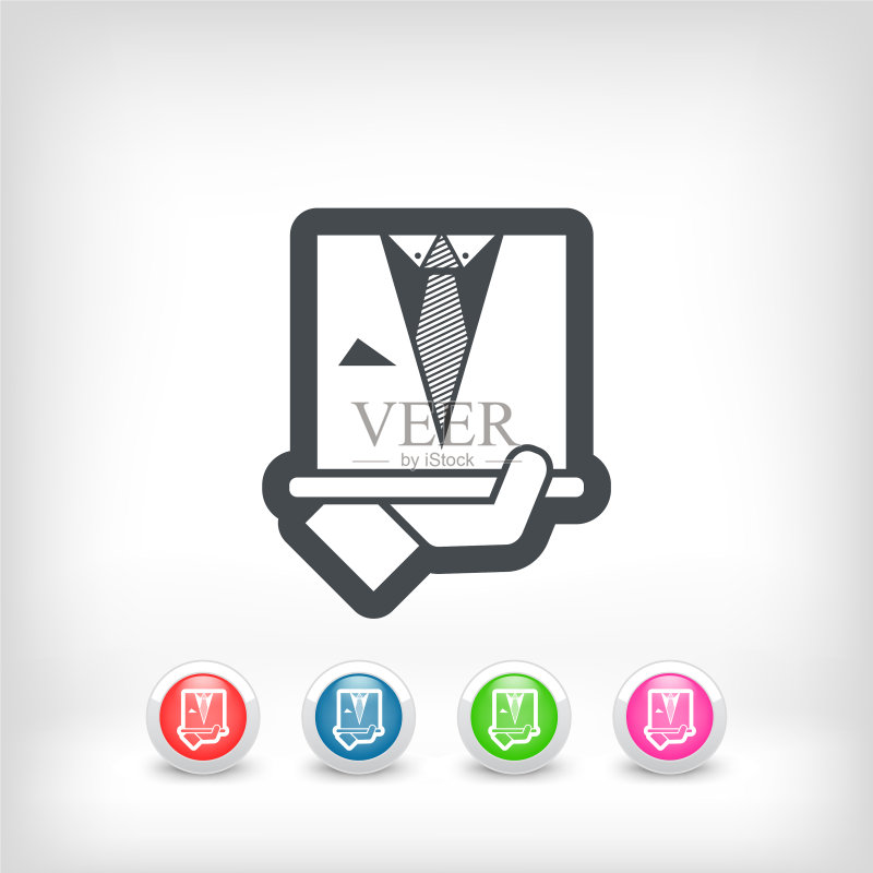时尚男士着装图标图标素材