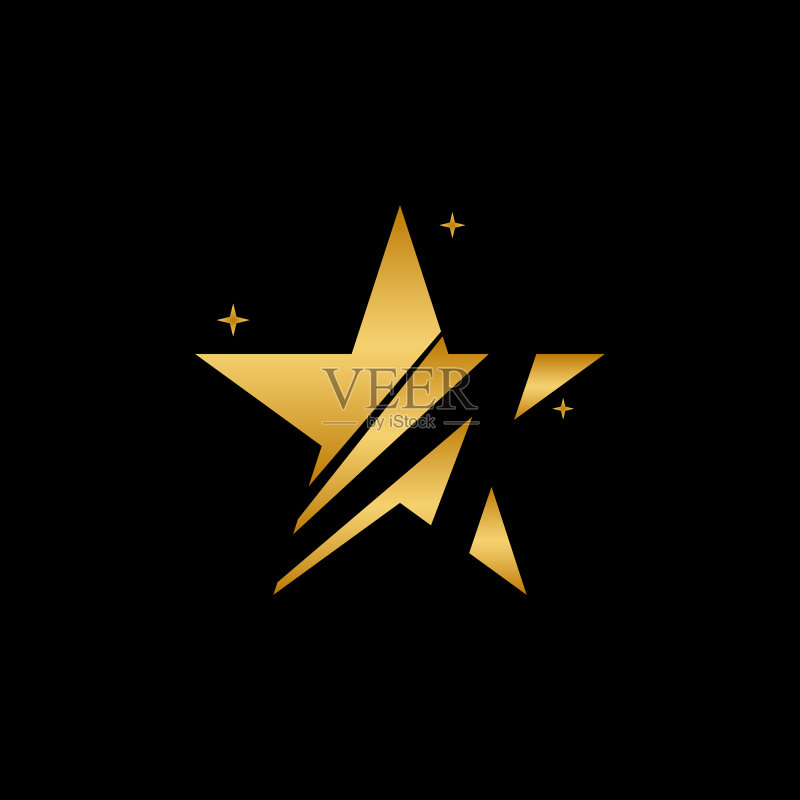 星星标志图标设计模板图标素材