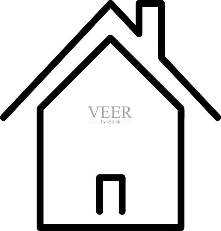 房屋轮廓图标图标素材