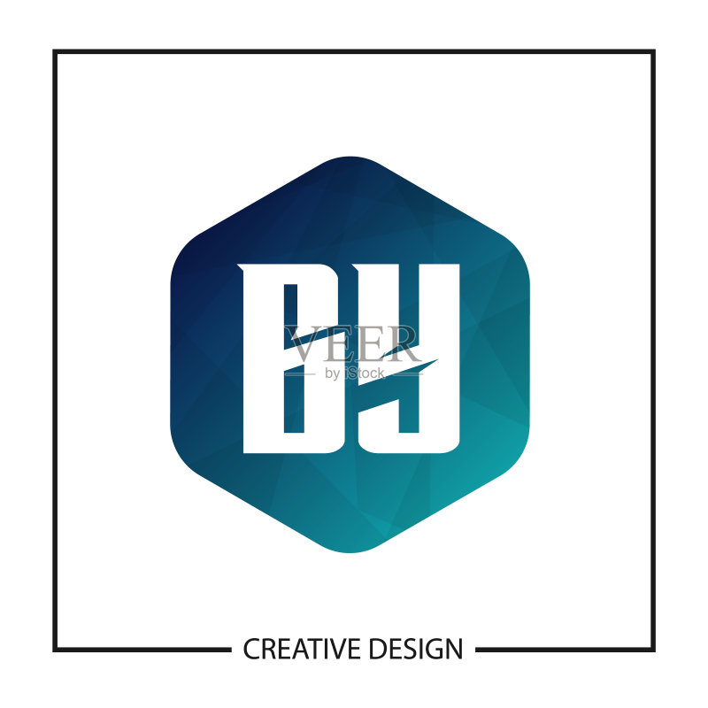 首字母BY Logo模板设计图标素材
