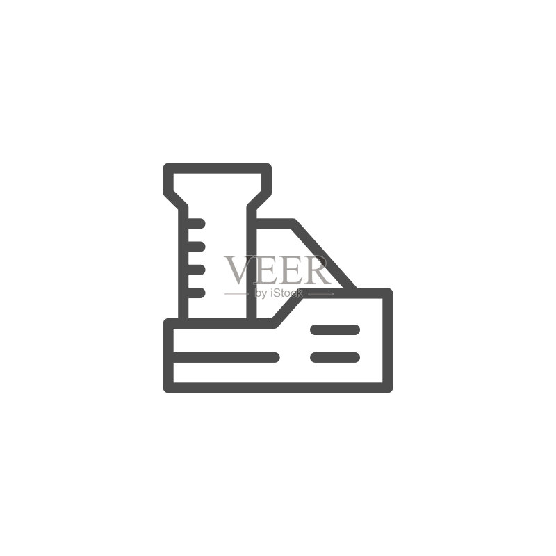 矿山线条图标图标素材