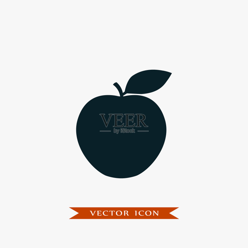 简约水果苹果图标图标素材