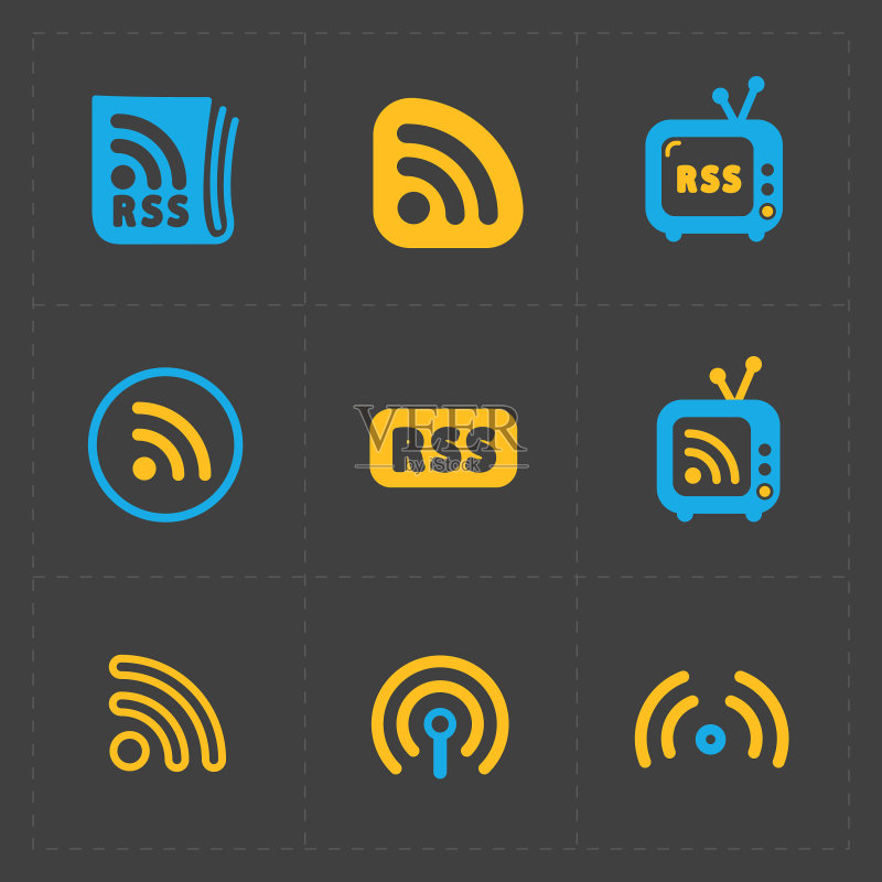 RSS订阅标志图标图标素材