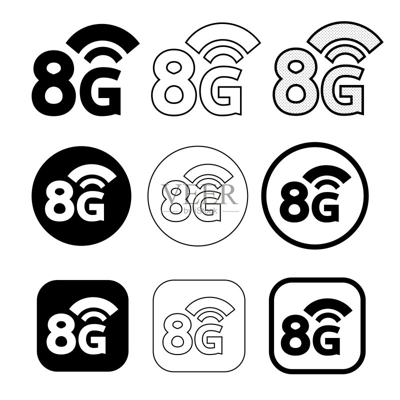 简约无线Wifi图标标志设计图标素材
