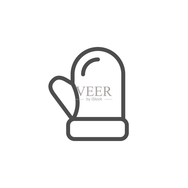 手套线条图标图标素材