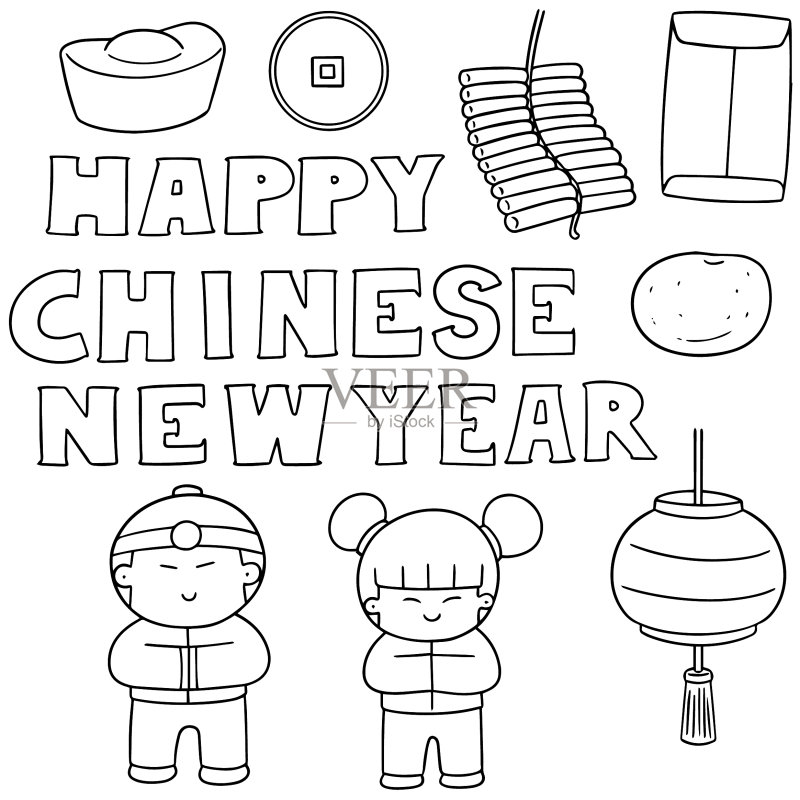 中国新年图案图标素材