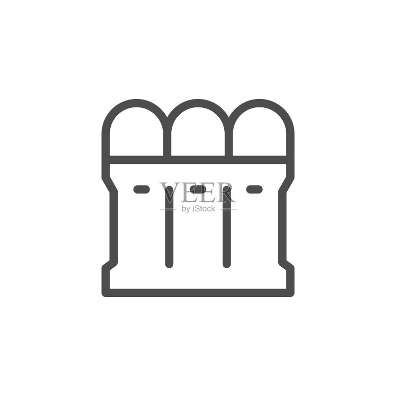 回收站线性图标图标素材