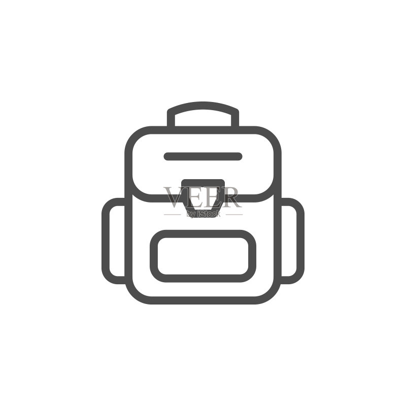 背包线条图标图标素材