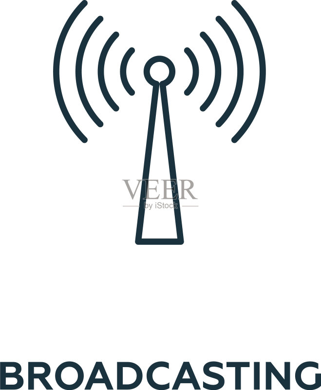 广播图标符号创意标志图标素材