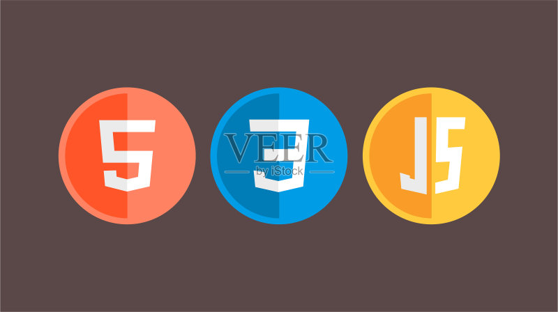 HTML5 CSS3 JS图标集Web开发Logo图标图标素材