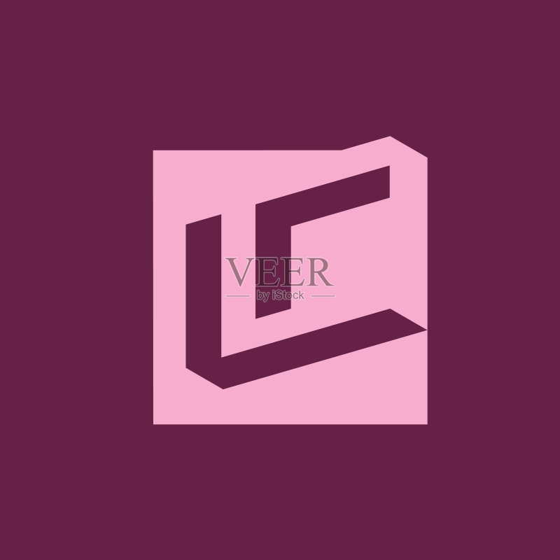 字母L和O标志图标素材