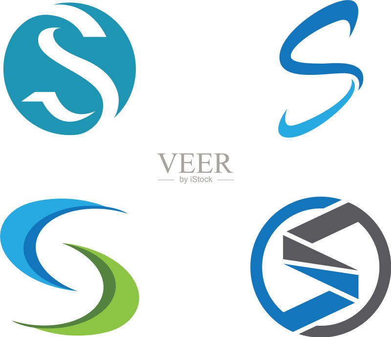 商务公司S字母Logo设计图标素材