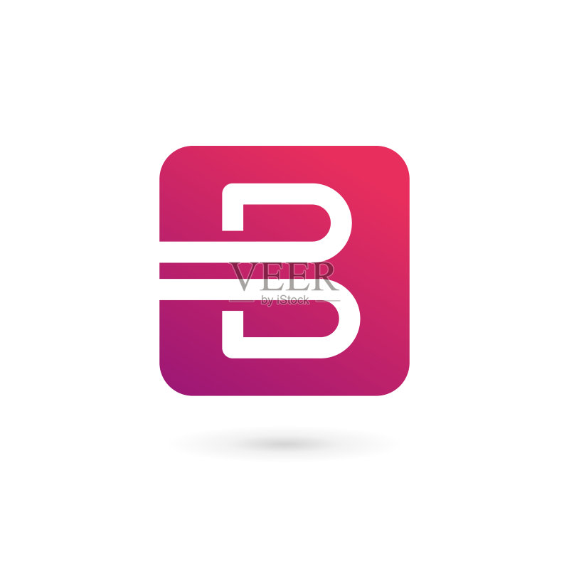 字母B标志图标设计模板元素图标素材