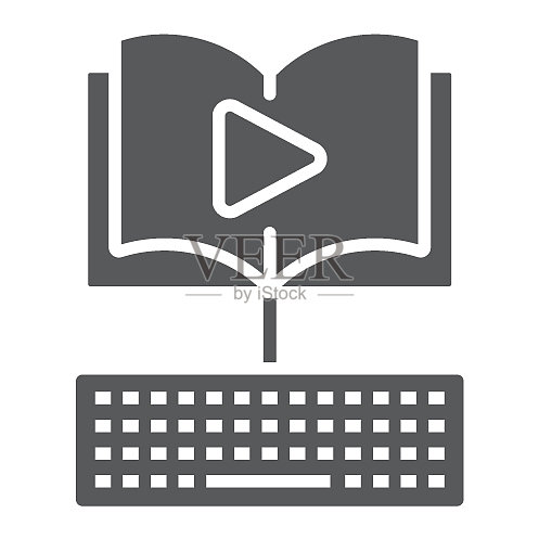 在线学习教育视频课程标志图标图标素材