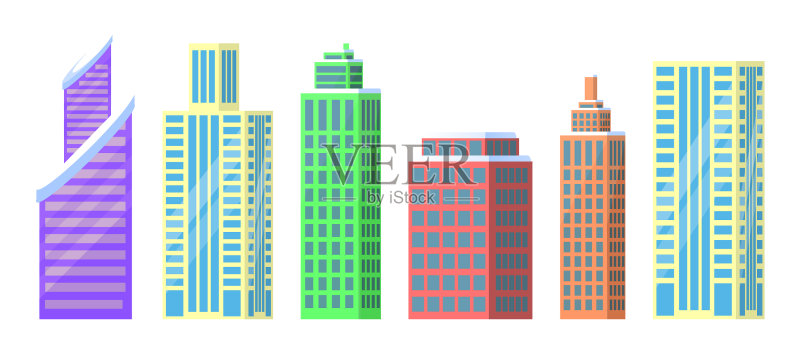 城市建筑图标合集图标素材
