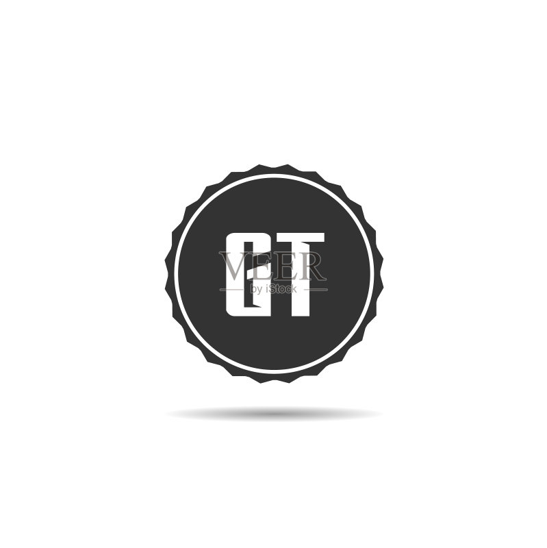 GT字母logo模板设计图标素材