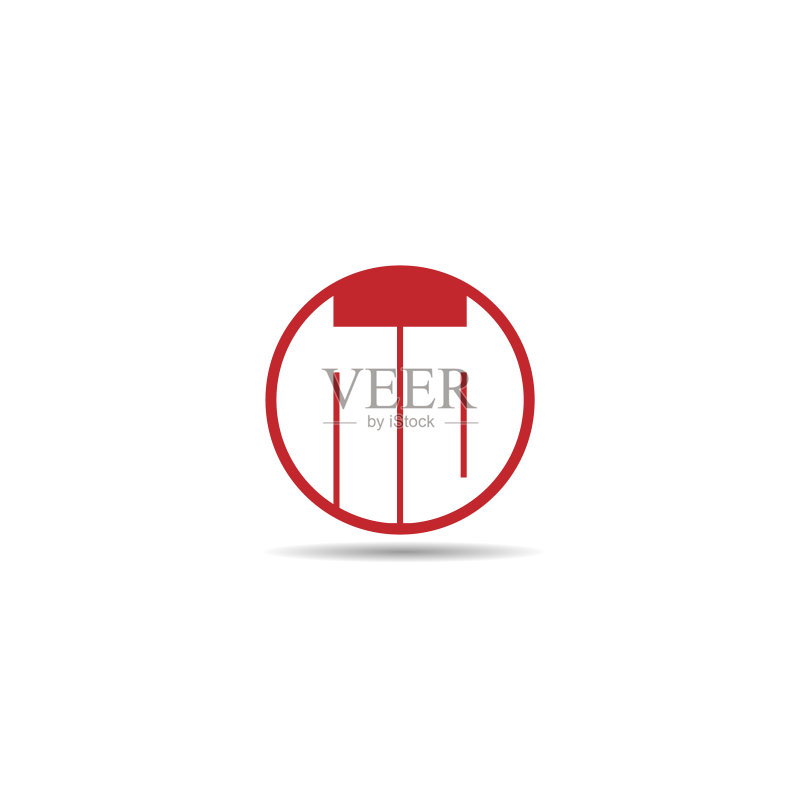 字母HD Logo模板设计图标素材