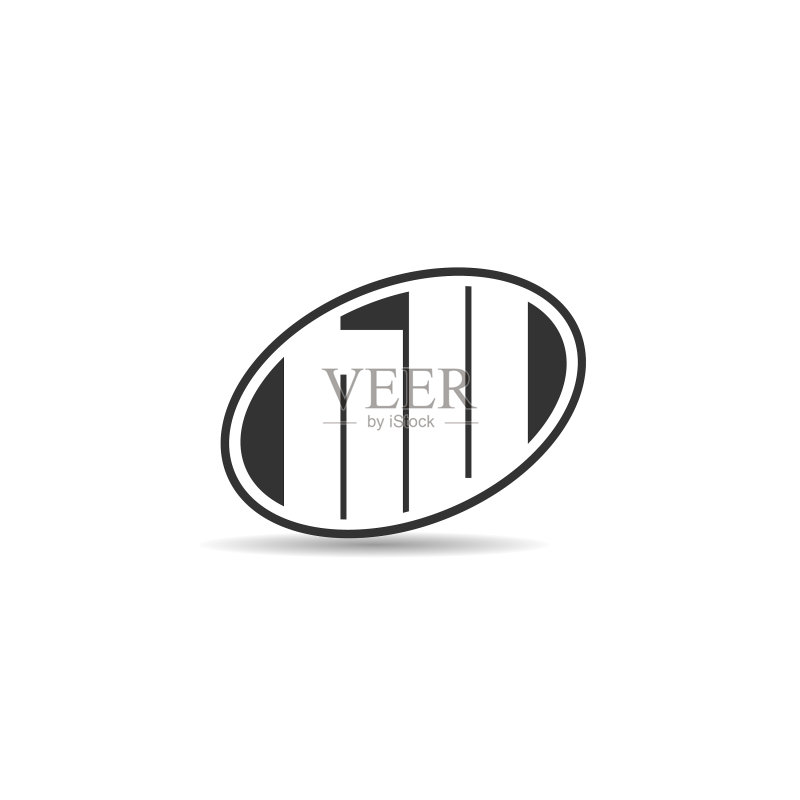 字母HU Logo模板设计图标素材