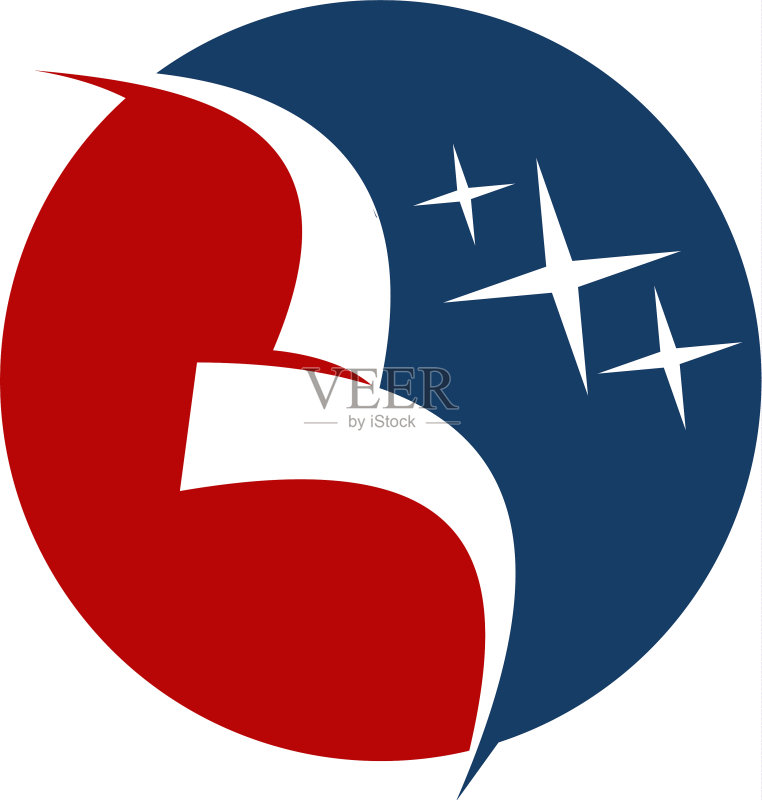 现代解决方案字母B图标素材