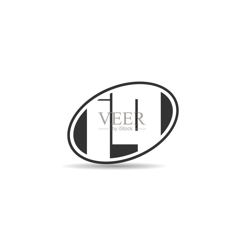 字母IQ logo模板设计图标素材