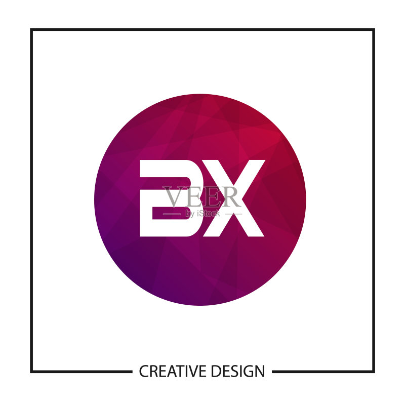 字母BX Logo模板设计图标素材