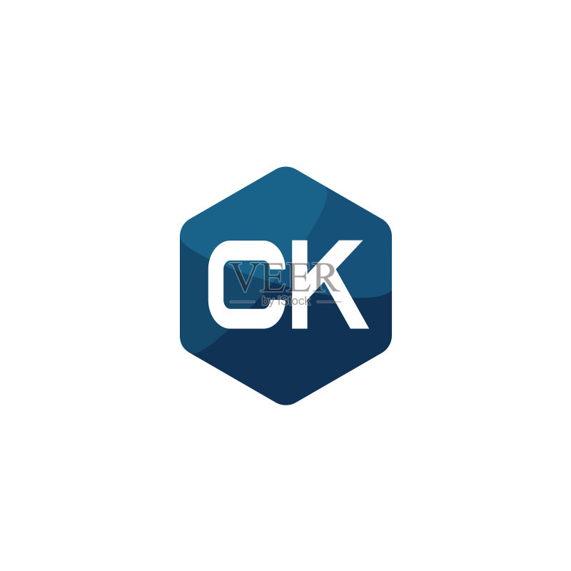 首字母CK标志设计模板图标素材