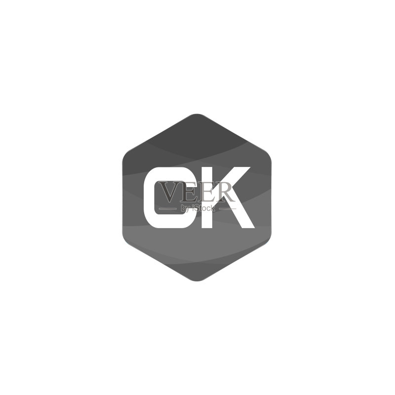 首字母CK标志设计模板图标素材