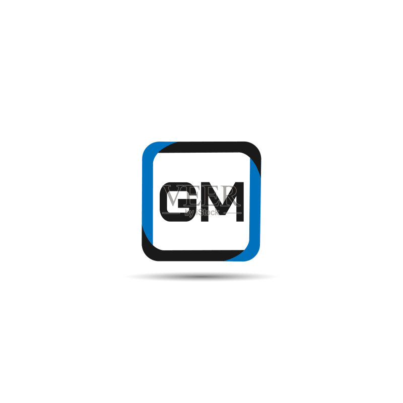 字母GM标志设计模板图标素材