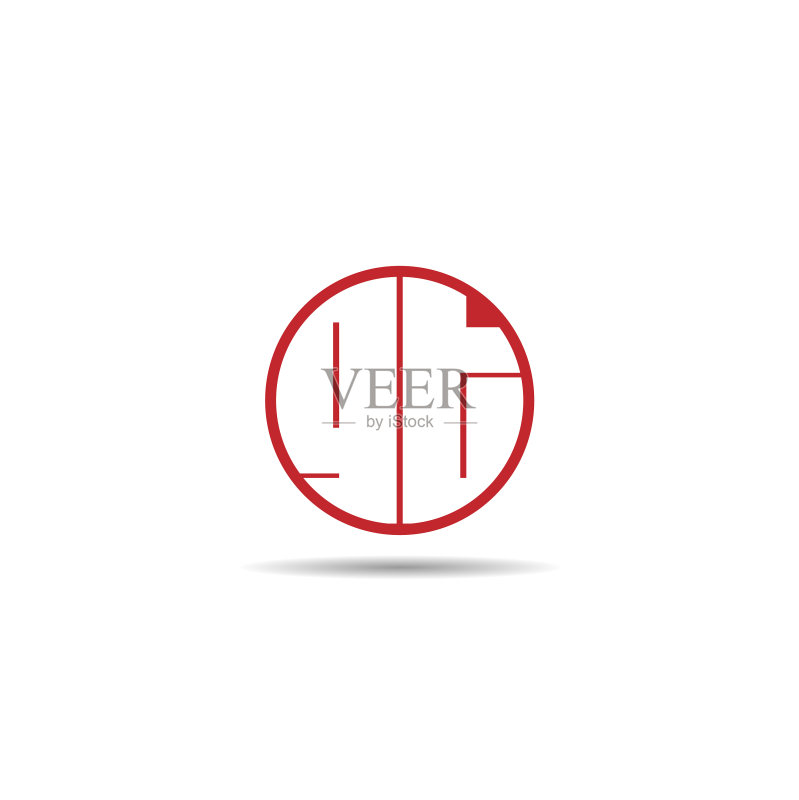 GT字母logo模板设计图标素材