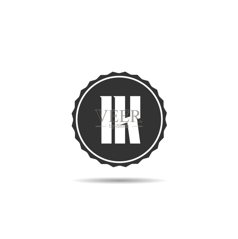 字母IK logo模板设计图标素材