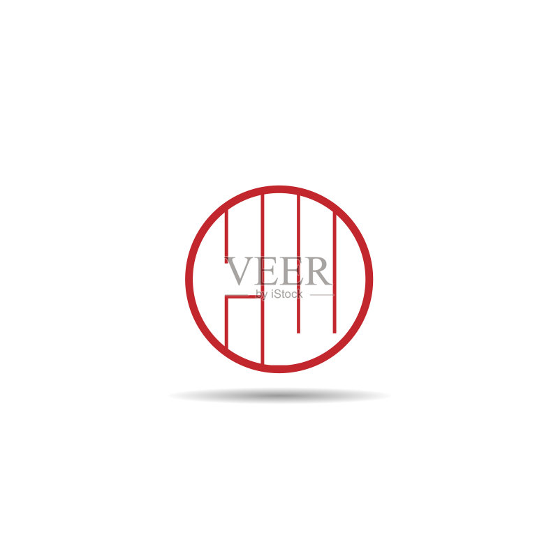 字母KW标志模板设计图标素材