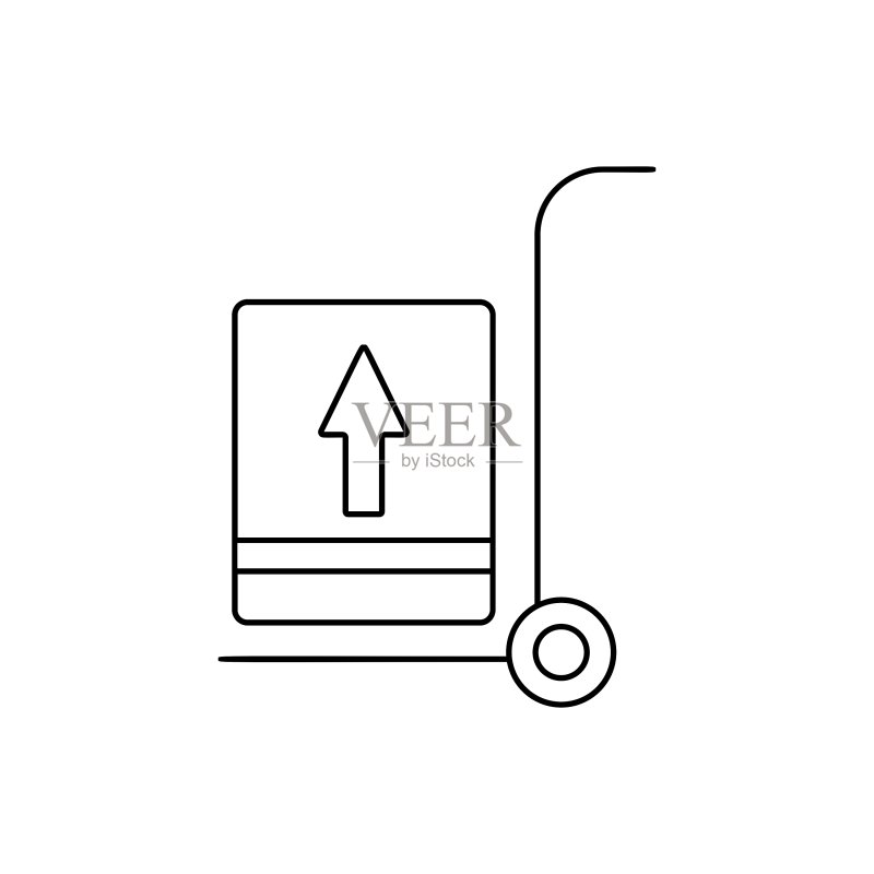 千斤顶升降机线性图标图标素材