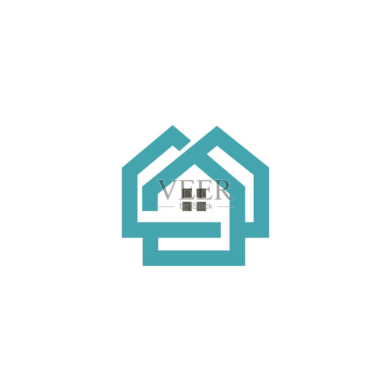 房屋地产建筑师logo图标素材