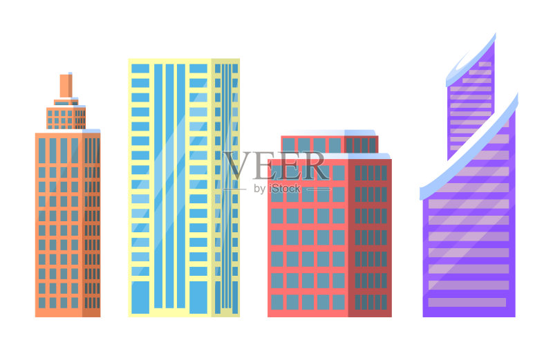 城市建筑图标合集图标素材