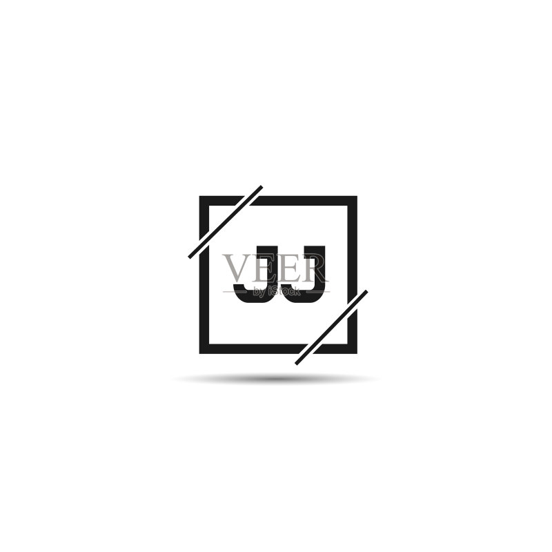 字母JJ Logo模板设计图标素材