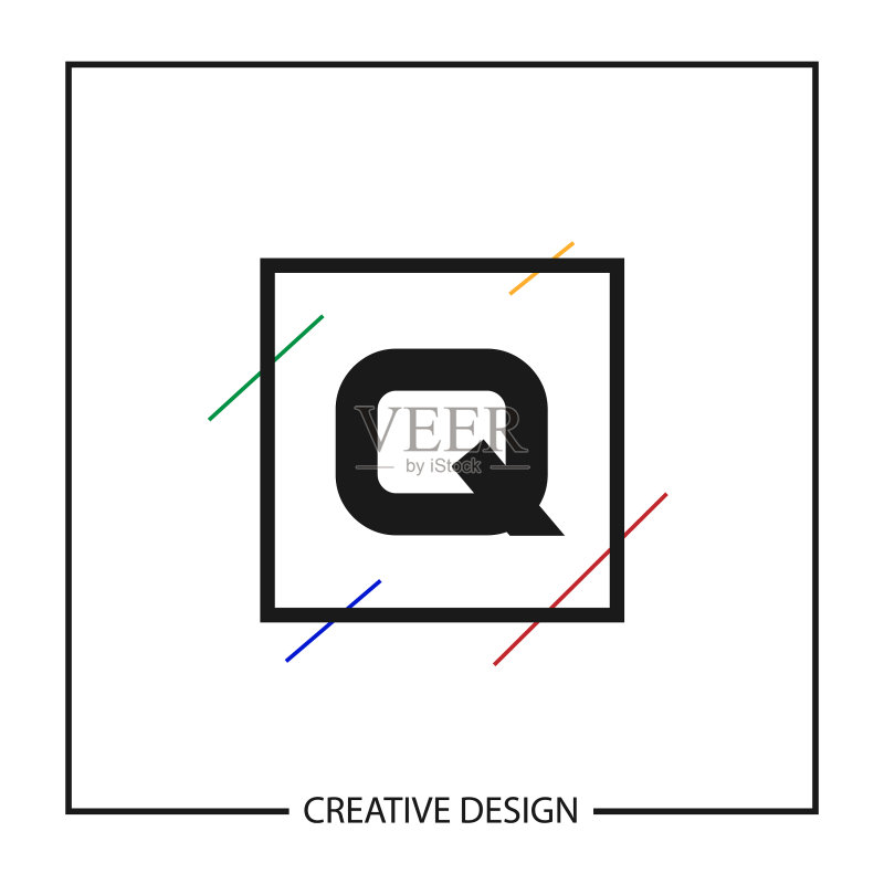 字母Q Logo模板设计图标素材